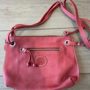 Roots Edie Coral Crossbody Bag